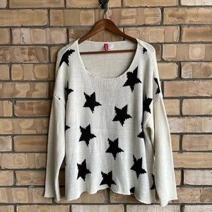 H&M Divided Star Sweater - L